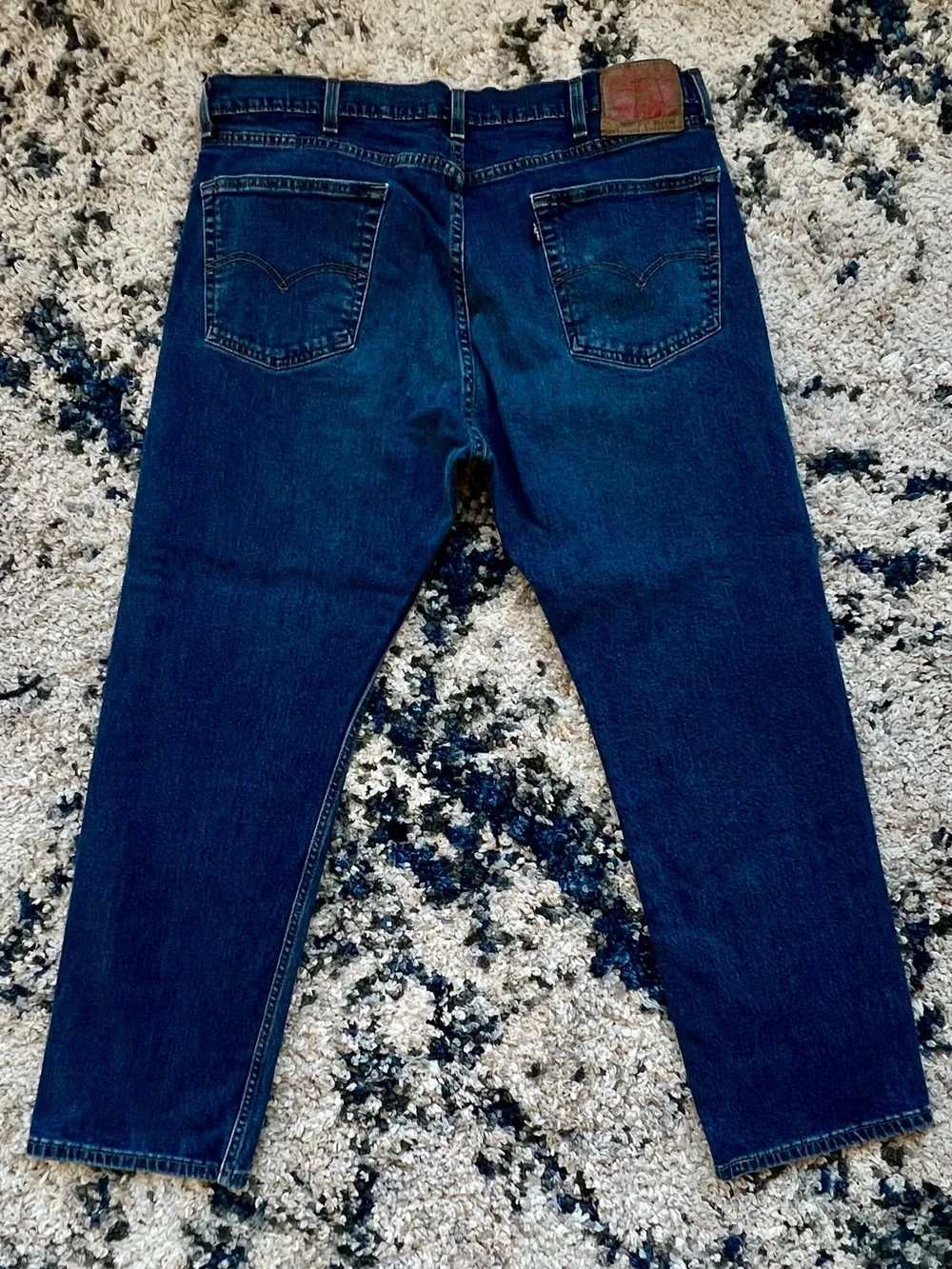 Levi Strauss &  Co. Men's Dark Blue 505 Jeans